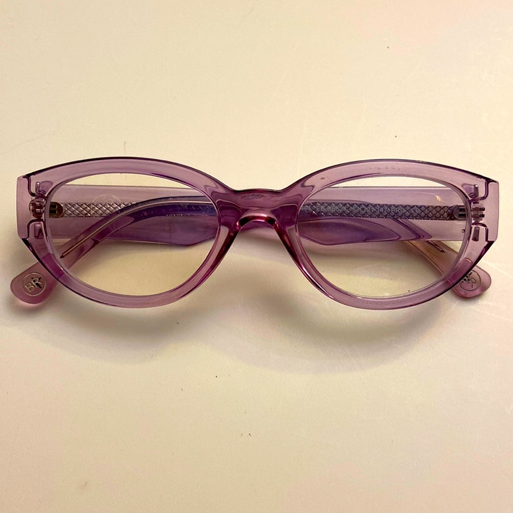DIME BR Purple Clear Eyeglasses Frames
